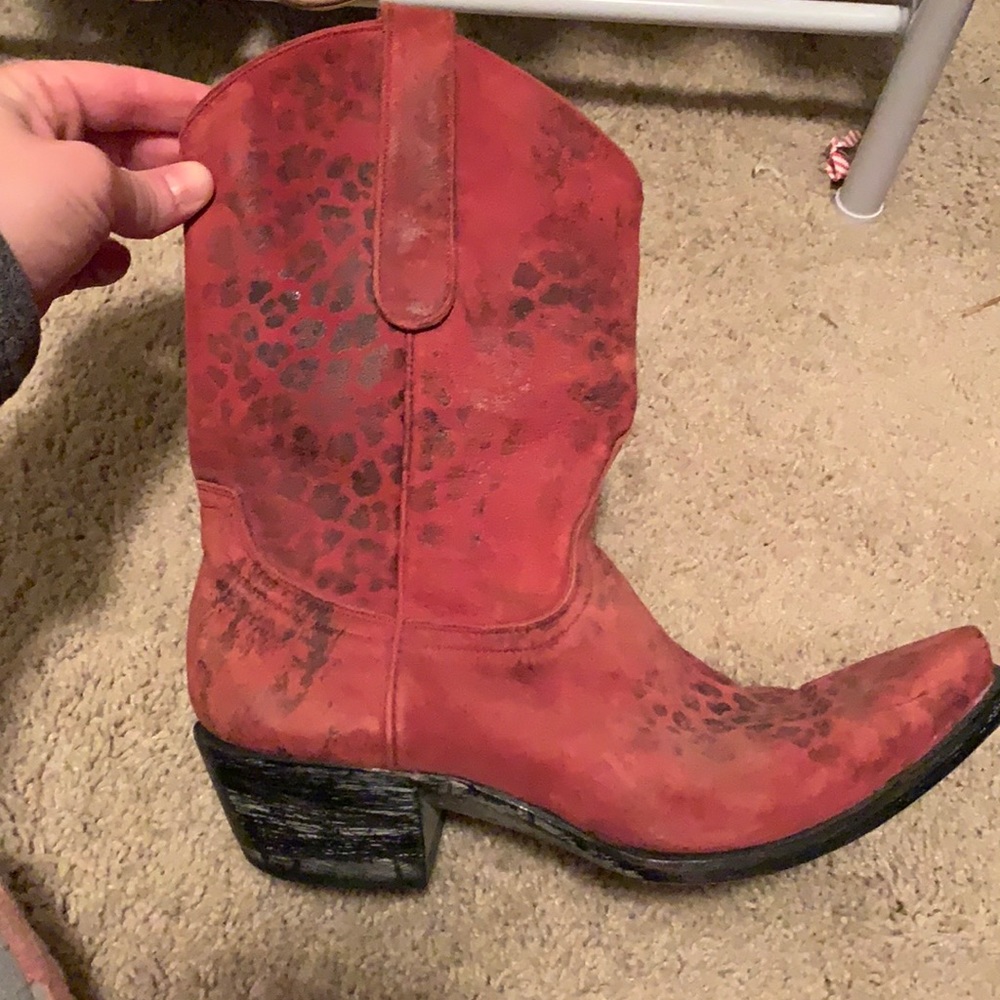 Old Gringo Yipee Ki Yay Leopardito Cowboy Boots size 6.5